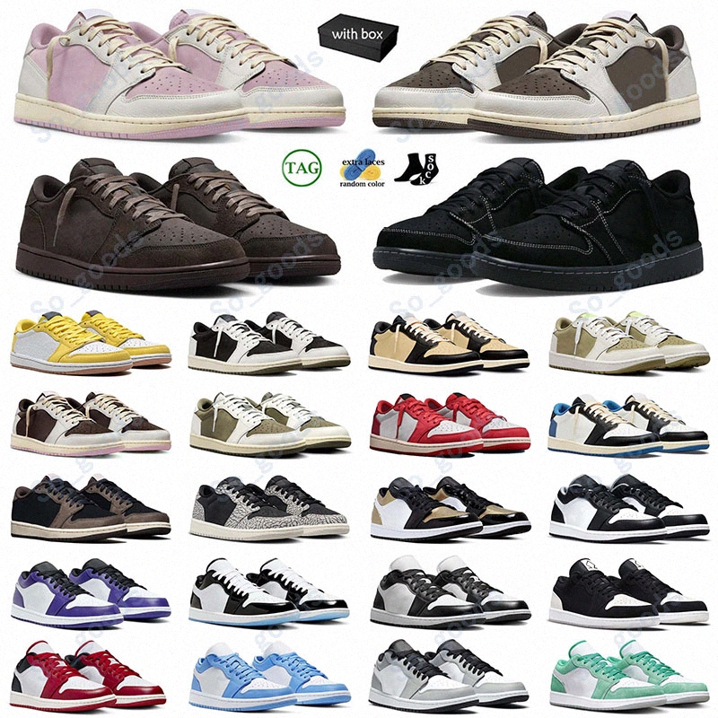 With Box Designer 1 Basketball Shoes for Men Women Sneakers Black Red Bred Toe Purple Royal Outdoor Sports Trainers Sneaker