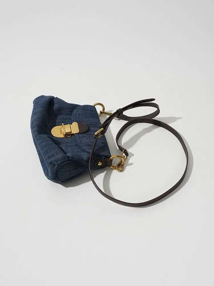 Advanced Fold Lock Crossbody Women Fashion Casual Underarm Handbag 2023 Denim Shoulder Vintage Female Messenger Bag