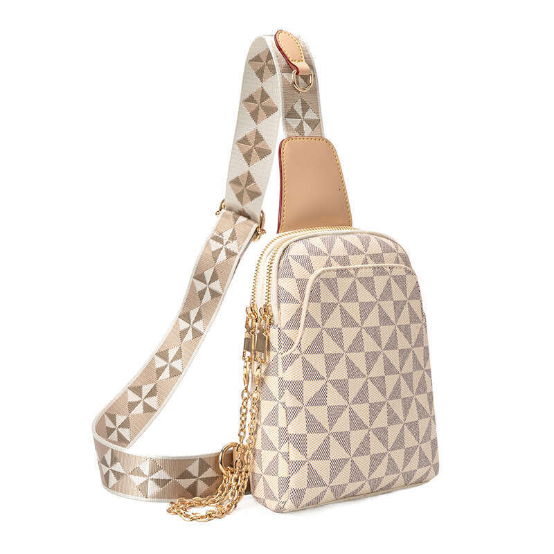 Designer Bag Foreign Trade Bags New Cross Border Chest Women S Printed Soft Leather Retro Crossbody Outdoor Phone