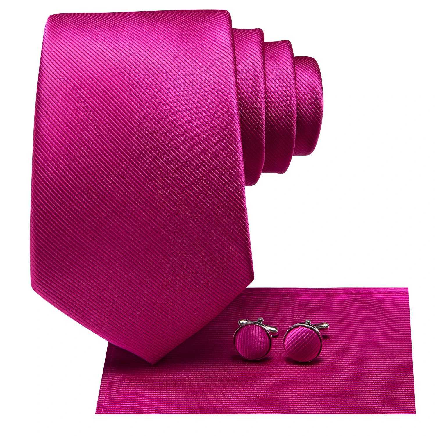 Hi-tie Mens Ties Solid Color Hot Green 8.5cm Jacquard Necktie Accessories Daily Wear Cravat Wedding Party Gift 3PCS Set X250407