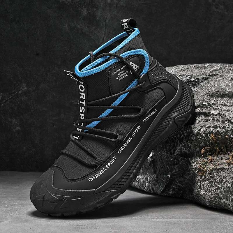 High top ACG outdoor hiking anti slip waterproof shoe upstream shoes solid color off-road Fishing Shoes Wading Boots
