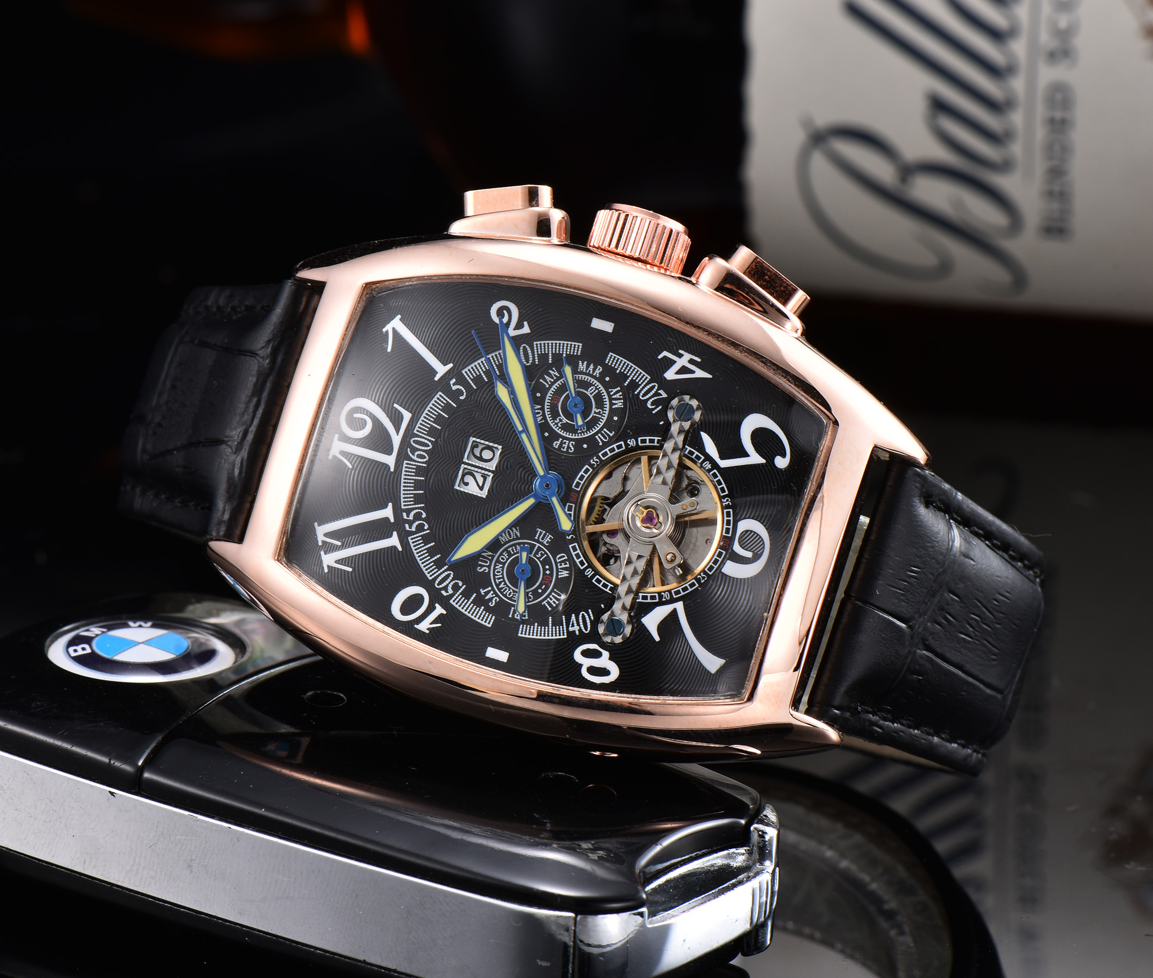 TOP FRANCKity MULLERity Men women Tourbillon Automatic Movement Watch Mens Mechanical Watches Fashion Sports Designer Wristwatches Wristwatch #193