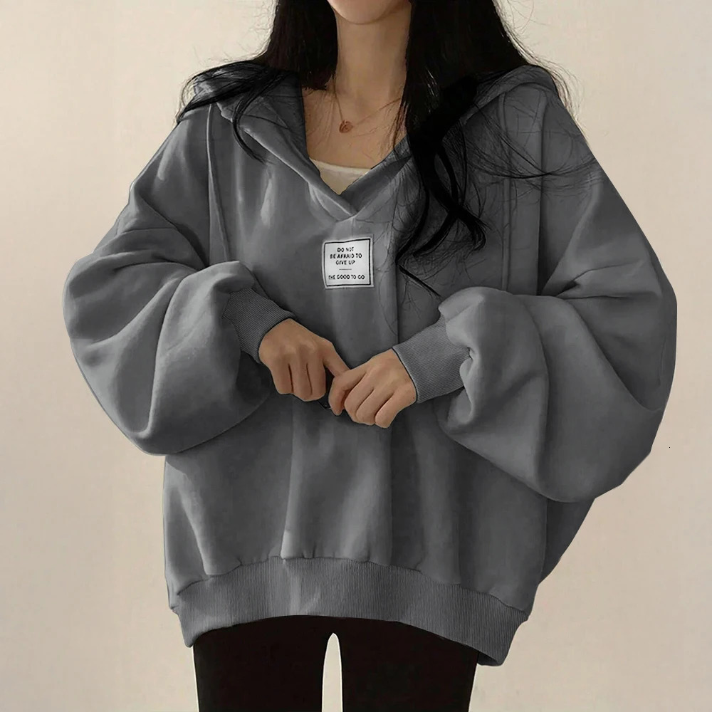 Mia Muse Womens Sweatshirt Autumn Winter Korean Application Long Sleeve Hoodie 250403
