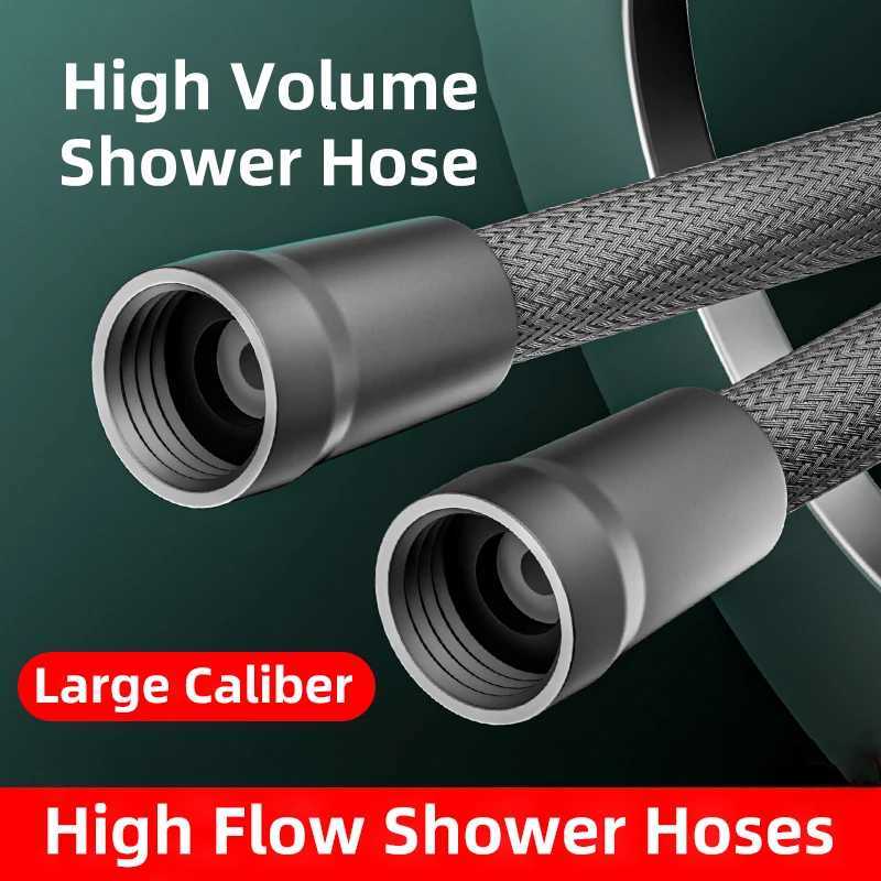 Shower Hoses 2m Shower Extension Pipe Washros Water Pipe Accessories Bath Shower Bathro Supplies Y251107