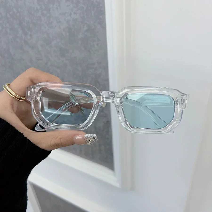 Luxurious Rectangle Sunglasses Women Men Fashion Brand Designer Casual Sun Glasses Female Male Plastic Outdoor EyewearC250411