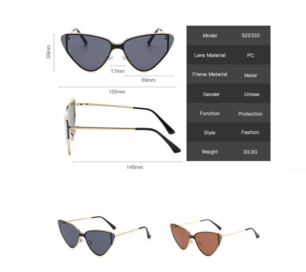 Designer Sunglasses For Women Cat Eye Sunglasses UV400 Protection Classic Retro Sunglasses Luxury Polarized Goggle Pilot Alloy Frame Eyewear KP70