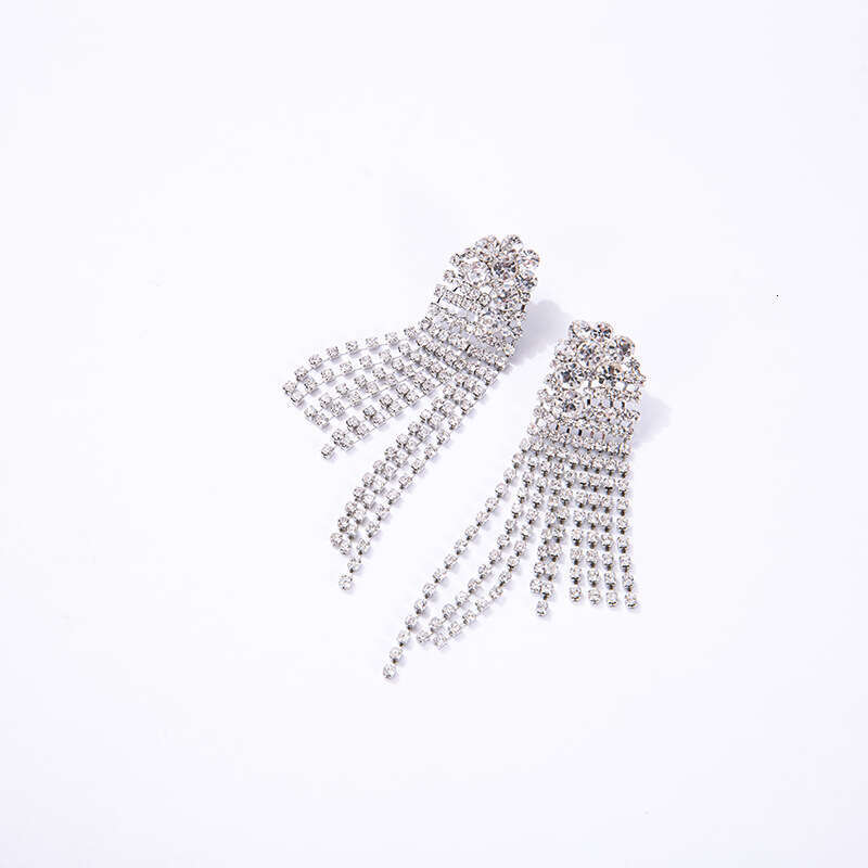 New European American Long Tassel Earrings, Quality Retro Exquisite And Popular Earrings