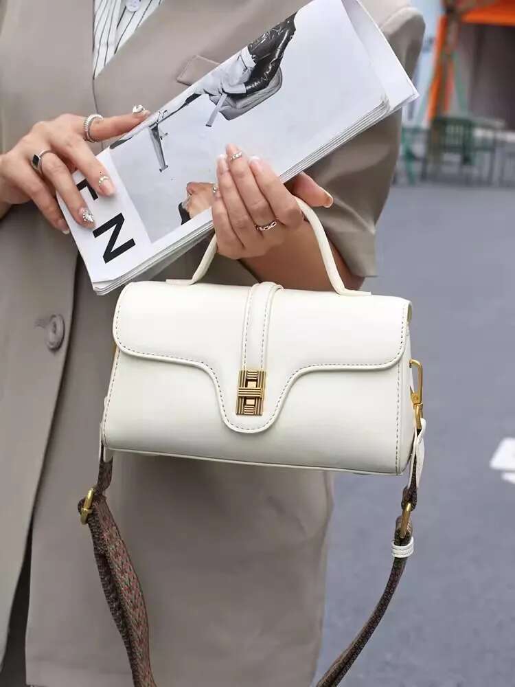 Genuine Leather Bag Women New Retro Design Tote Handbag Solid Color Office Ladies Hasp Single Crossbody Bags Fashion Satchels