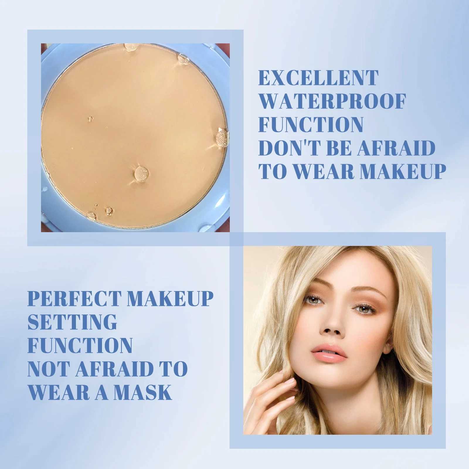 Facial Pressing Powder Oil Control Invisible Hole Waterproof Matte Durable Natural Powder Basic MakeupXJ250407