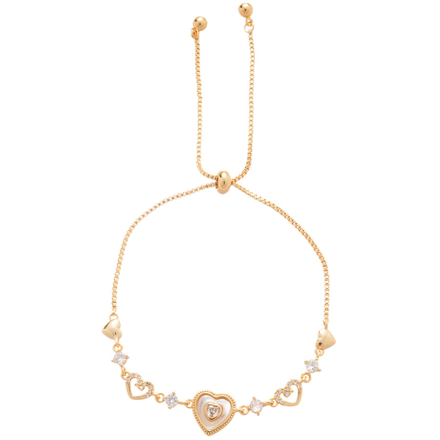 Hollow Heart Zircon Pull-out for Women, Fresh Fashionable, Versatile, Light Luxury, Simple and High-end Feel, Bracelet Jewelry - view 9