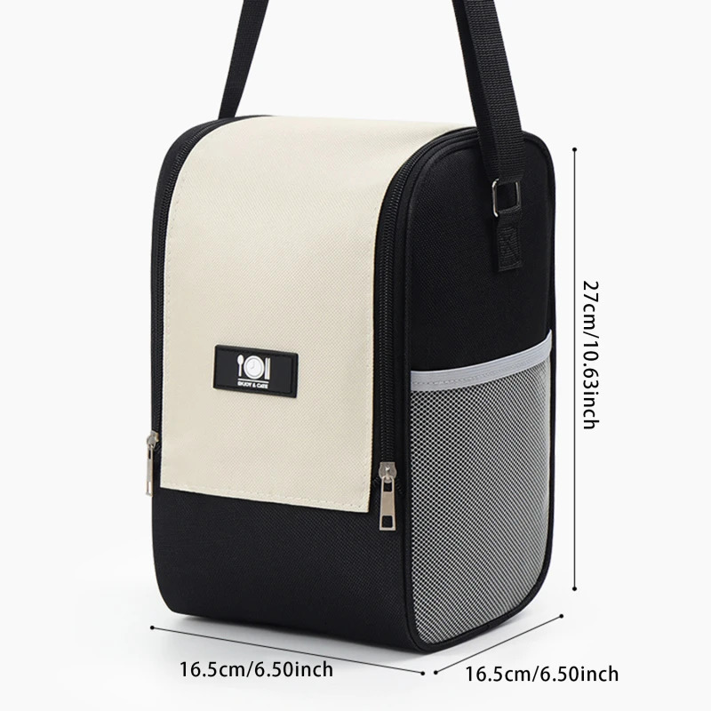 Insulated lunch bag bento aluminum foil shoulder rice ice pack portable picnic food storage 250401