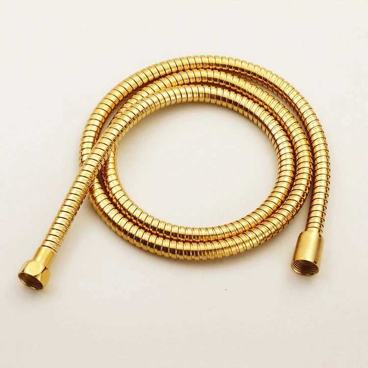 Plumbing Hoses Stainless Steel Gold 150cm Tube Shower Hose ible Shower Replacement Part Bathro Water Hose HJ-0515 Y251107
