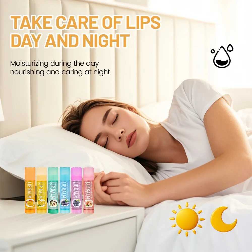Multi fruit flavor moisturizing basic lipstick set makeup lipstick daily care men and women lipstick 6 piece set cosmetics W250407