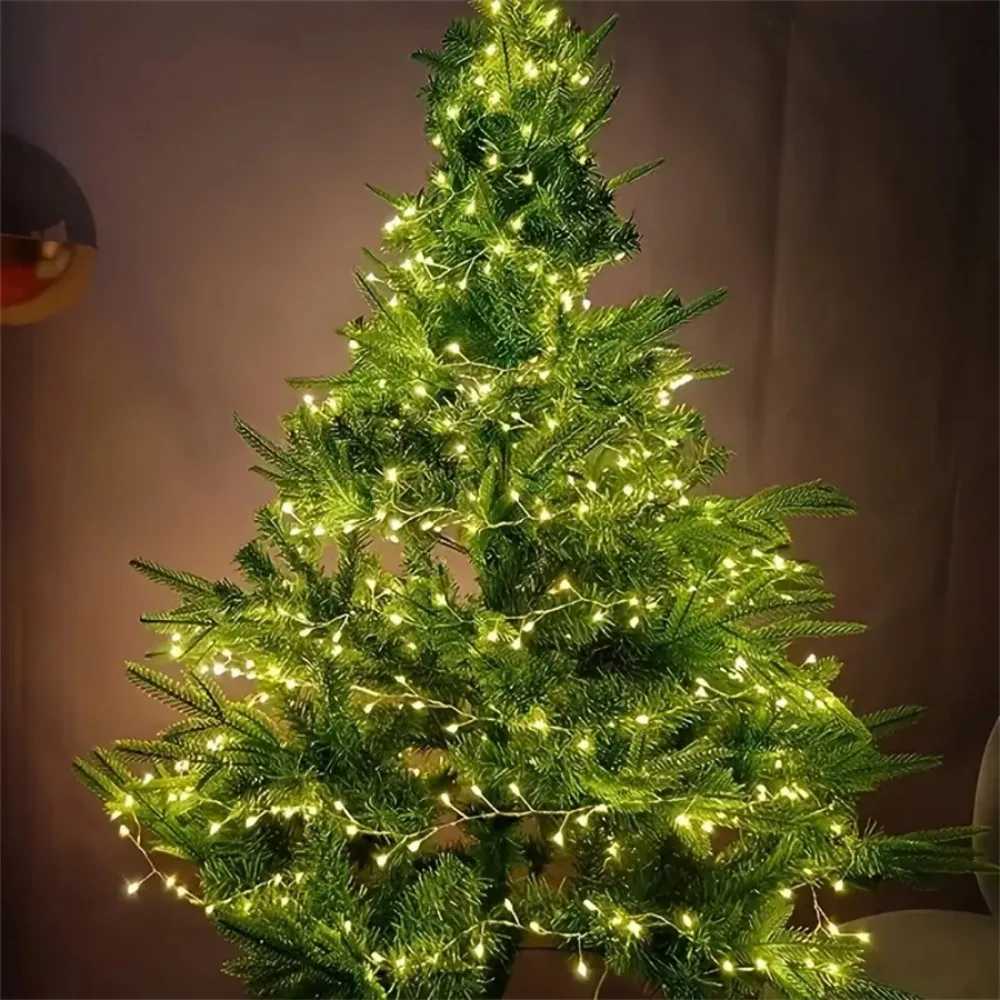 1PC 3M100LED/6M200LED/9M300LED/12M400LED Christmas USB with remote control firecracker light stringused for party decoration W251107