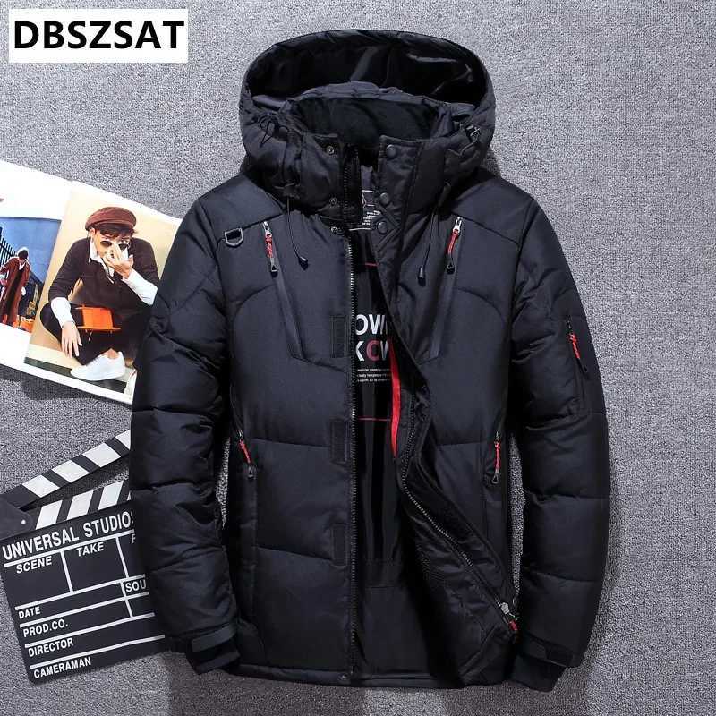 -20 Degree Winter Down Coat Men White Duck Down Parkas Jacket Mens Thick Warm Snow Parka Jacket Overcoat Windbreaker Warm ParkasT251107
