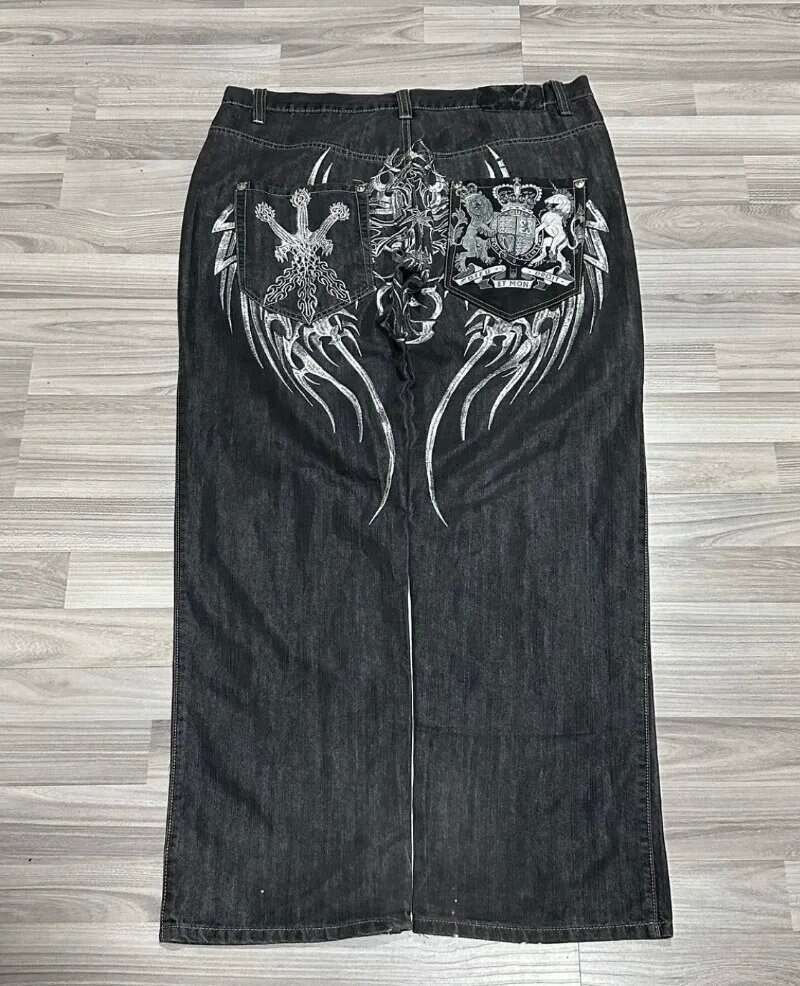 Y2K Bigboy Men streetwear loose jeans casual