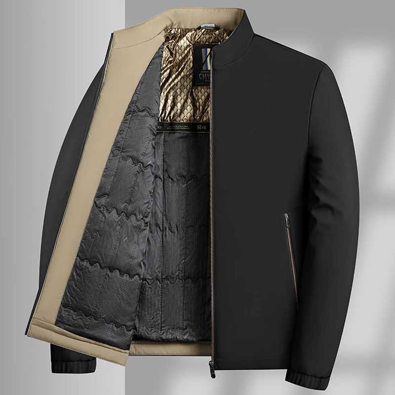 Winter Jacket Men Business Parkas Thick Warm Jackets Stand Collar Autumn Outerwear Coat Fashion Casual Formal Puffer JacketT251107