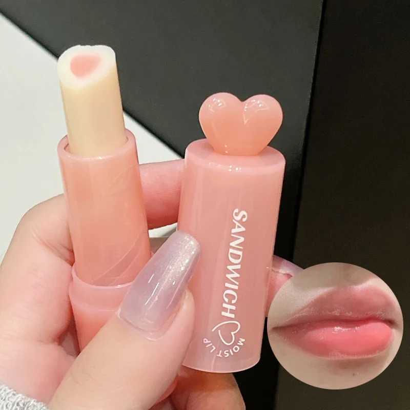 Moisturizing jelly sand lipstick makeup peach lipstick crystal temperature change lipstick transparent lipstick care W250407