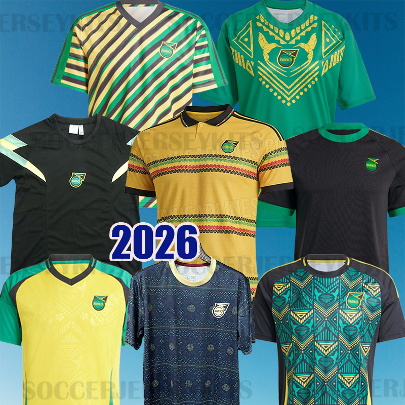 Jamaica 2026 world cup soccer jerseys copa national collection football team Jamaica 2026 Retro Kit ANTONIO REID Nicholson LOWE MORRISON home away Black T Shirt