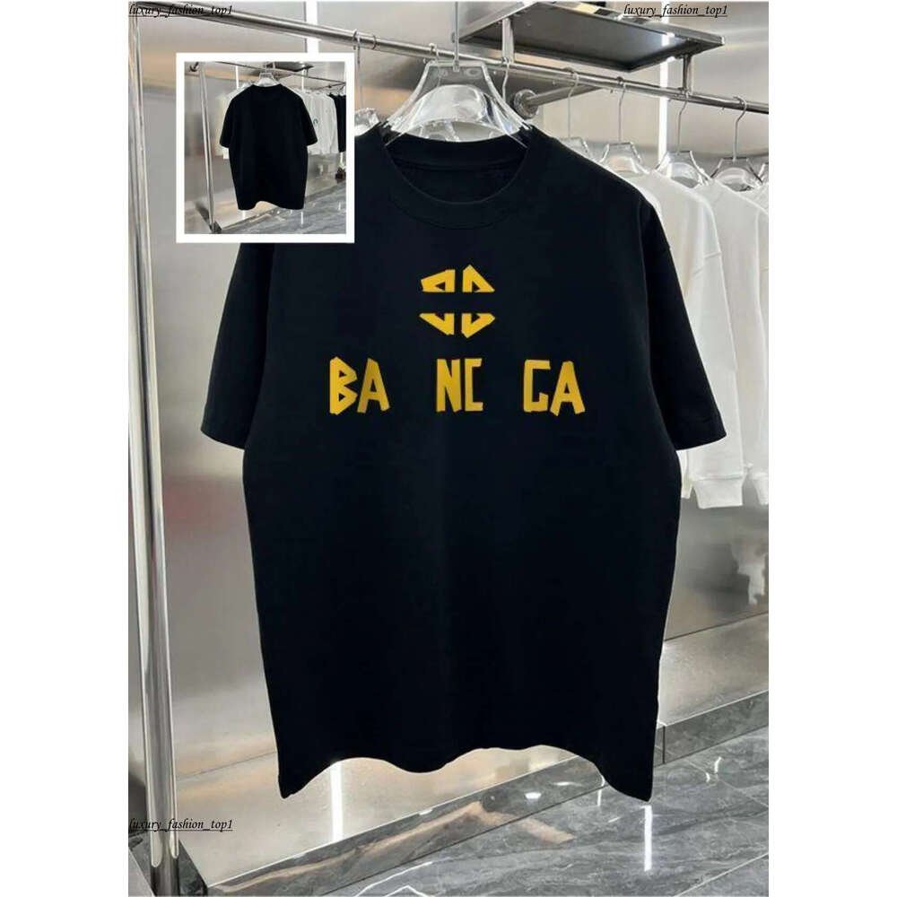 balanciage t shirt American Couple Trendy Brand B-e Printing High Street Pure Cotton Short sleeved T-shirt for Men and Women Couples Summer Top e1f