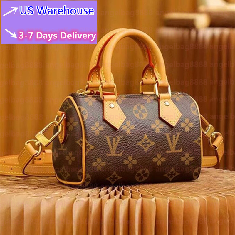 classic new luxury designer bag pillow bag shoulder handbag crossbody tote for women large leather luxurys handbags speedy 16 20 25 30cm speed purses women speeds bag