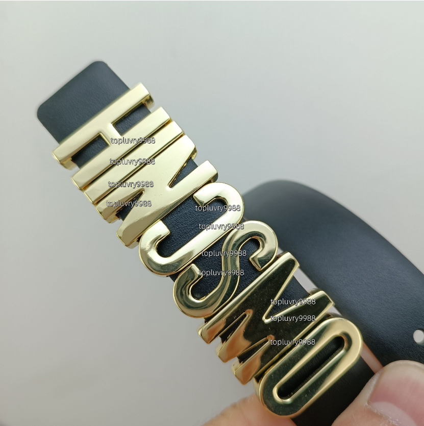 2025 New designer belt womens belts Mos Letter smooth buckle leather width 2.5cm fashionable casual slim waistband womans skirt belt