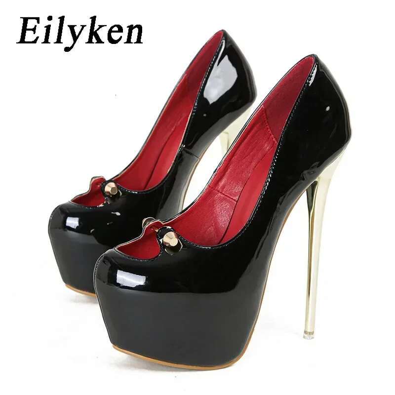 Eilyken Sexy Nightclub Women Pumps Design Round Toe Ultra Stiletto High Heels Shoes Banquet Sandals Atos Mujer