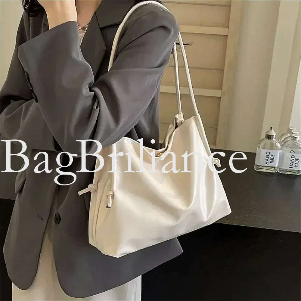 2025 Fashion Large-Capacity New Tote Women's Bags Are Solid Color Casual Texture Lazy and Generous Versatile Handbag Shoulder