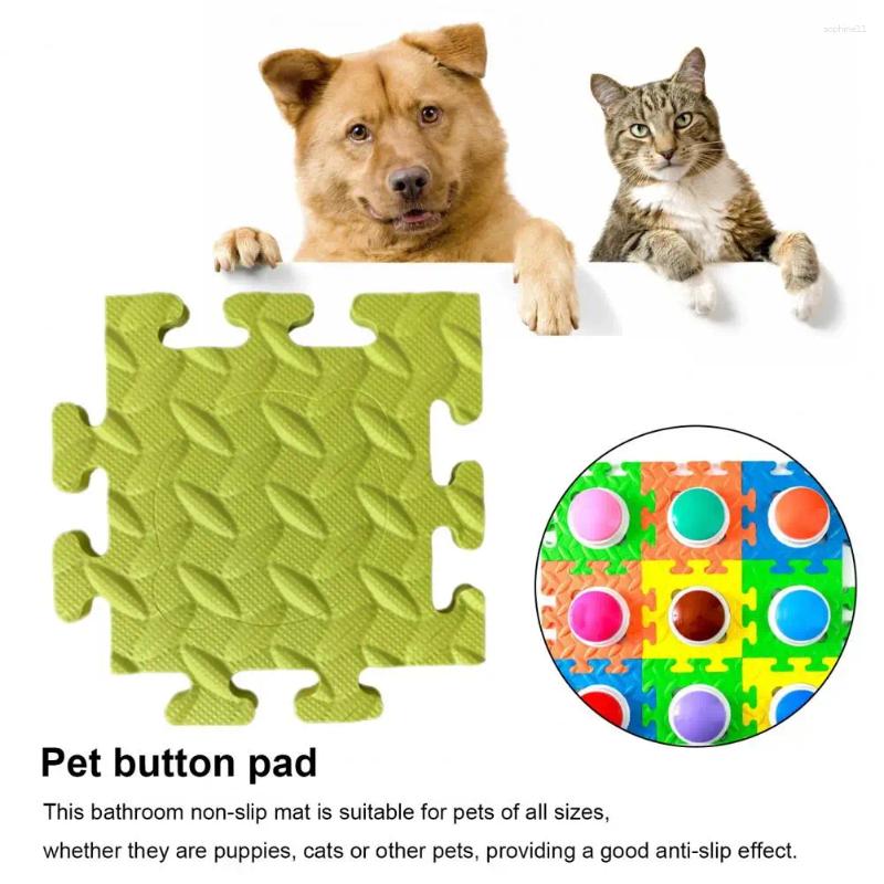 Update Pet Button Pad Communication Mat For Bathrooms Home Anti-Slip Dog Play Floor With Speaking Buttons Foam Carpet