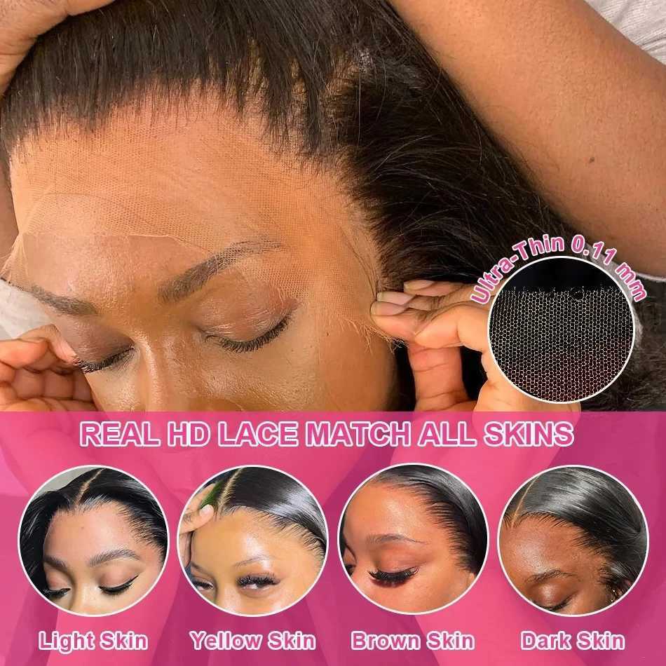 40 30 Inch 13x6 Body Wave Human Hair Frontal Wig 13x4 HD Lace Natural Black Front Wig Human Hair Glueless 5x5 HD Closure Wigs W251107