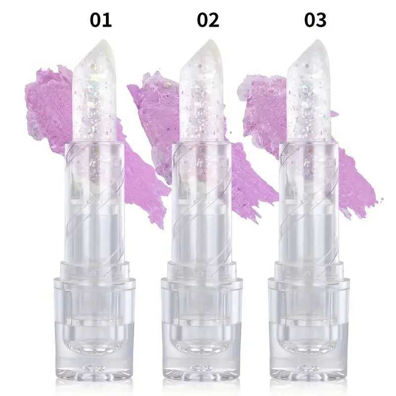 3-color shiny color changing lipstick anti drying and long-lasting moisturizing lipstick moisturizing jelly lipstick W250407
