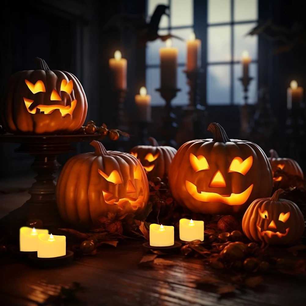 Flameless Flickering LED Tea Lights with Remote Control 200Hour Electronic Candles for Votive Wedding Christmas Halloween Decor W251107