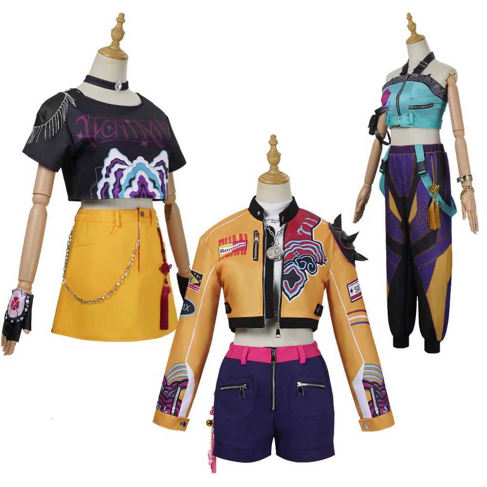 Rumi Zoey Mira Cosplay KPop Demon Costume Hunters Jacket Shorts Skirt Pants Convention Halloween Christmas Kostume W251107