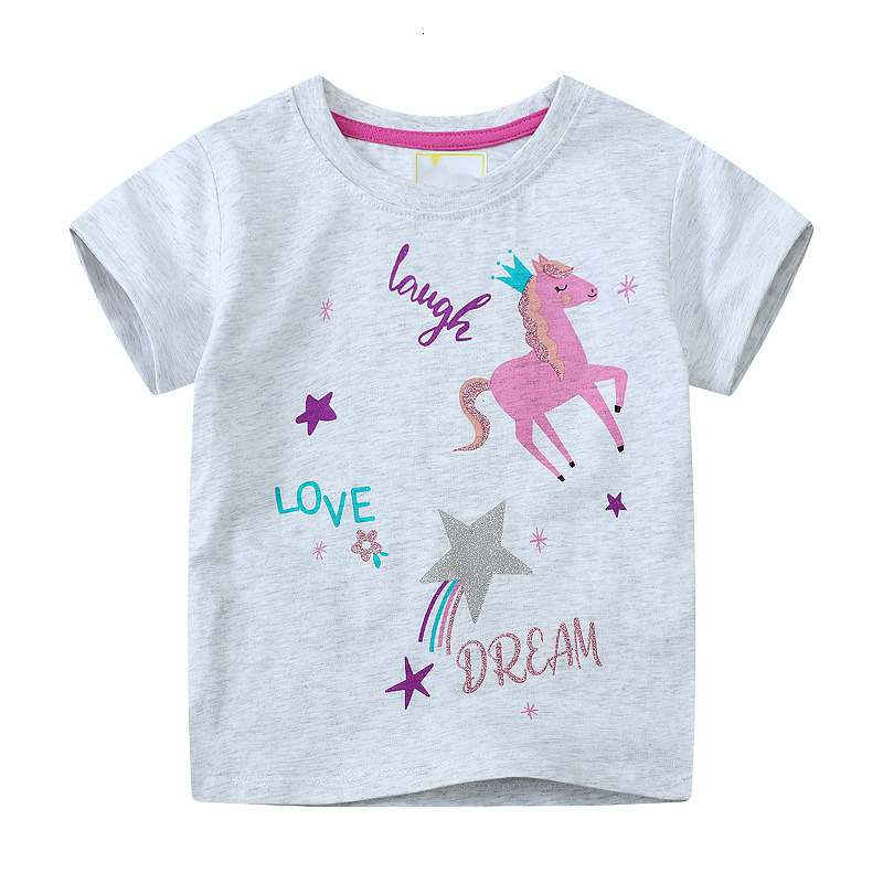 Ddmyshoesvip Children S Clothing Spring And Summer New Style Children S T Shirt Unicorn New Short Sleeved Top Children S T Shirt