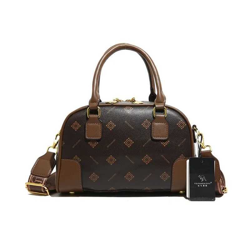 Refined Handbag For Elegant Ladies Perfect One Shoulder Retro Printing Bag For Formal Events And Social GatheringsW251106