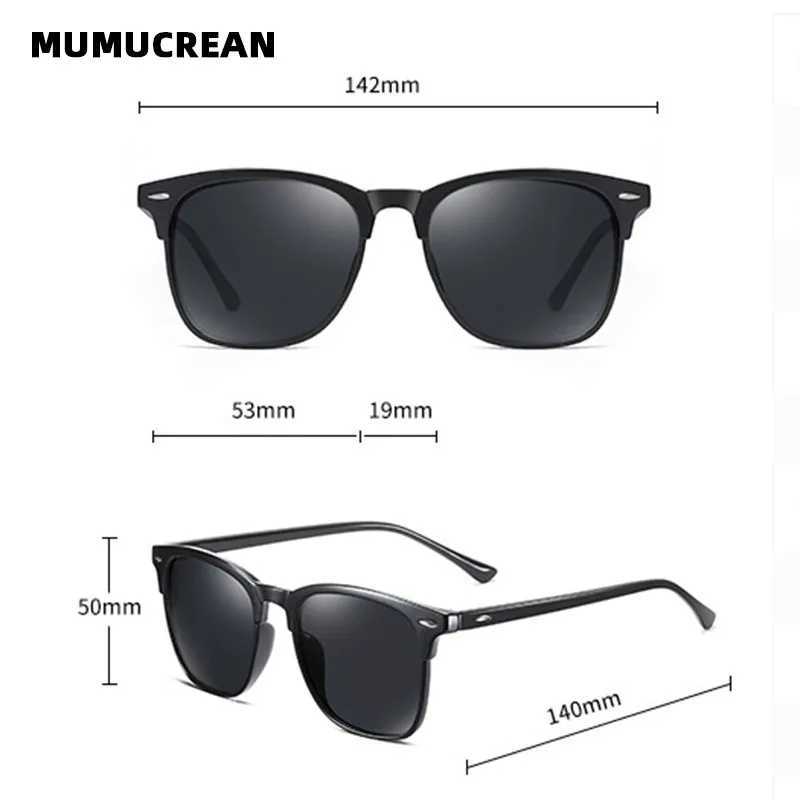 New Polarized Sunglasses Classic Retro Men Sun glasses Outdoor Sunglasses UV400 Plastic Square Trend Shades EyewearC250411