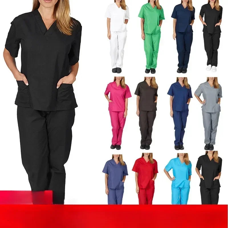 Clinical Uniforms Woman Uniforme Clinica Dental Joggers Scrubs Scrub Suit Hospital Scrubs Uniforms Sets Spa Work Wear 250402