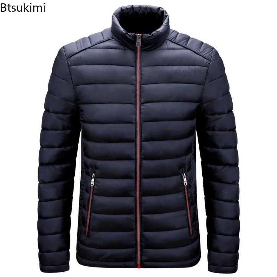 New 2025 Mens Parkas Fashion Autumn Winter Warm Stand Collar Jackets Parkas Coats Casual Windproof Parka Slim Outwear for MenT251107