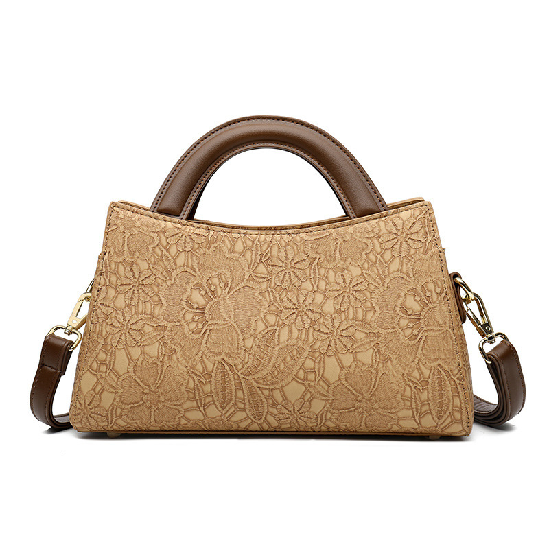 2025 New Handbag Women's Chinese Style Design Bag Niche PU Leather Crossbody Shoulder Bag