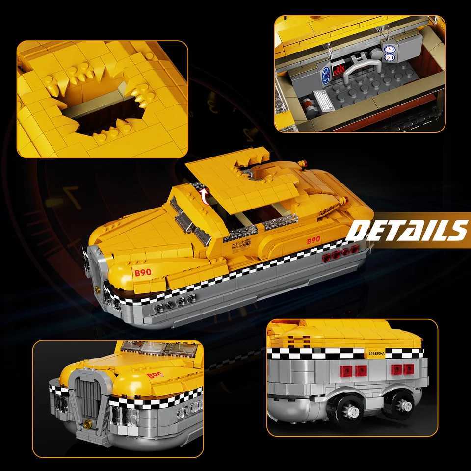 Fifth Element Car Building Blocks Set w Taxi B90 Model Bricks Toys Boys and Girls Christmas Gifts 1441 PCS C251111