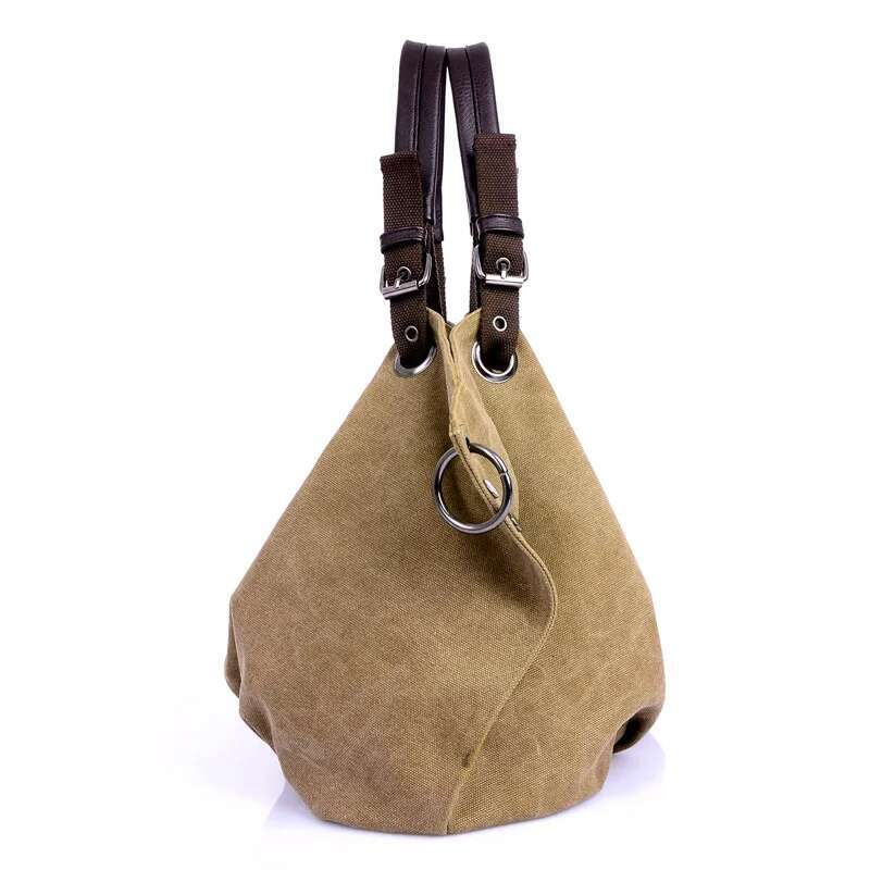 Casual Canvas Shoulder Travel Messenger Large Capacity Tote Top-Handle Bag Women Crossbody Bags Sac A Mains Femme