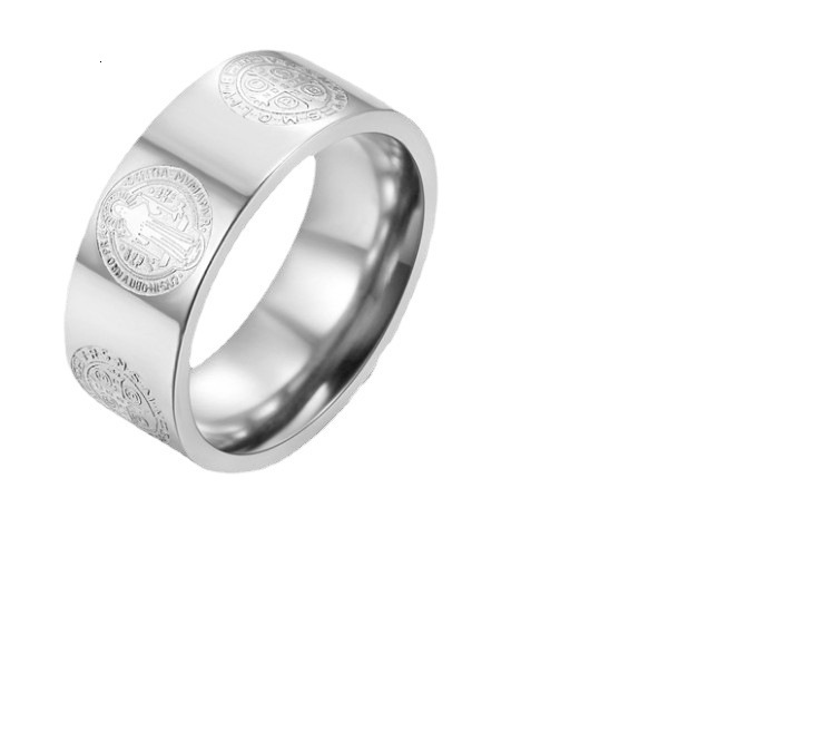 Top source wind hot selling personalized 10mm men's stainless steel engraved corrosion ring jewelry does not fade
