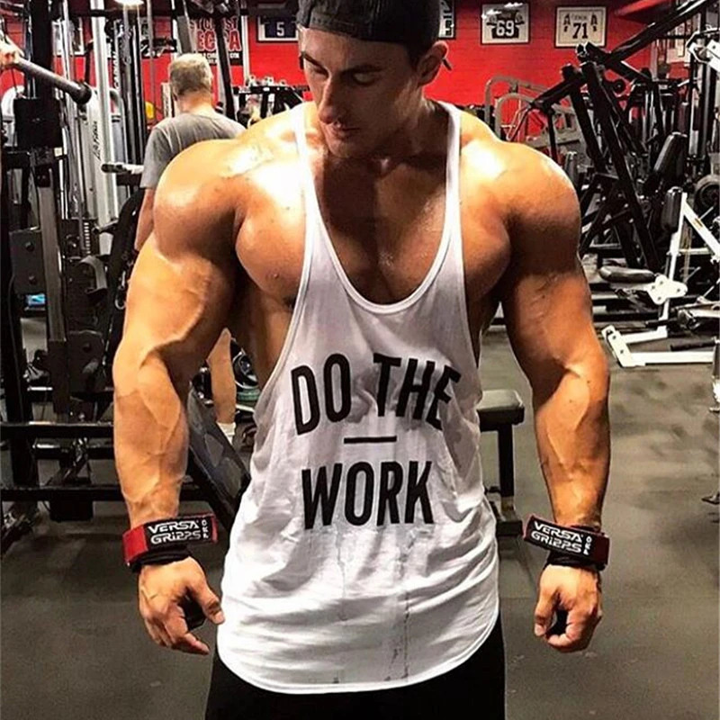 Fitness Clothing Bodybuilding Singlets Tank Top Men Muscle Shirt Sportwear Vests Cotton Stringer Tops 250407