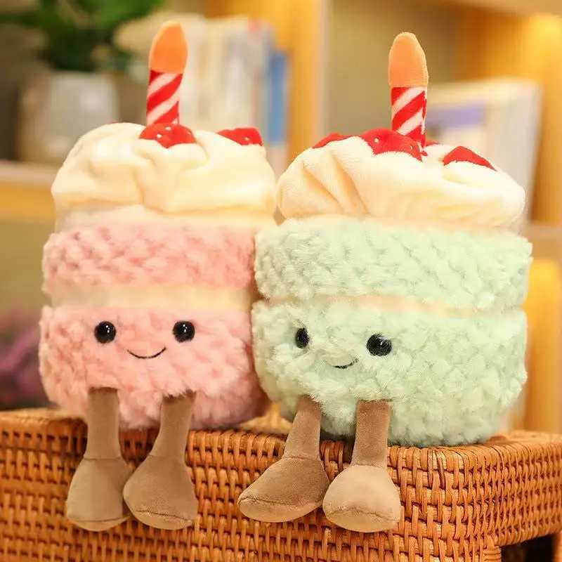 28cm New Simulated Fruit Cake Doll Stuffed Plush Toy Cartoon Anime Cute Pillow Childrens Birthday Gift Fun Doll C251107