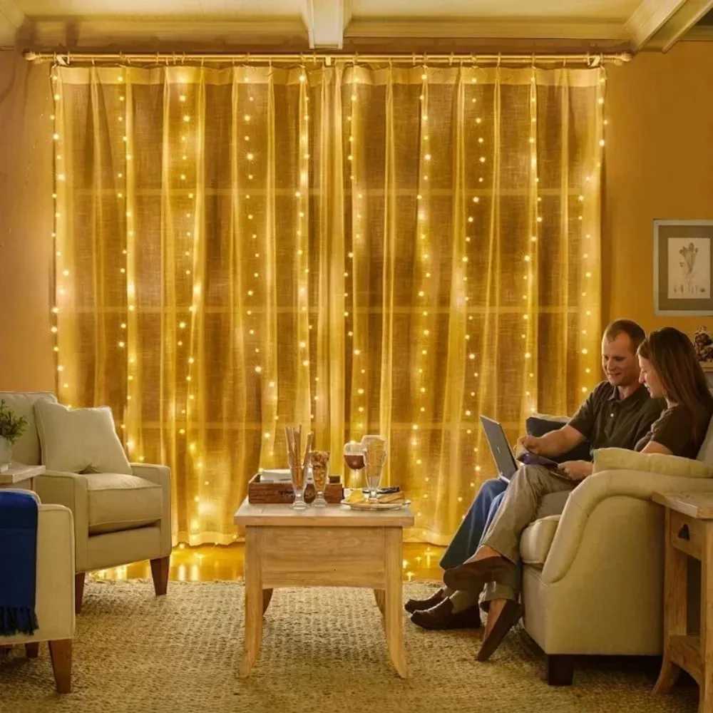 USB Curtain String Lights 8 Modes Fairy Light Christmas Halloween Garland Holiday Led Light Wedding Party Home Bedroom Decor W251107