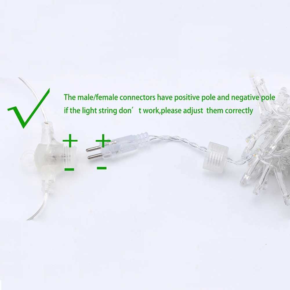 LED String Lights Christmas Garland Led Racimos Fairy Lights For Patio Party Wedding Party Garden Curtain Tree Decoration W251107