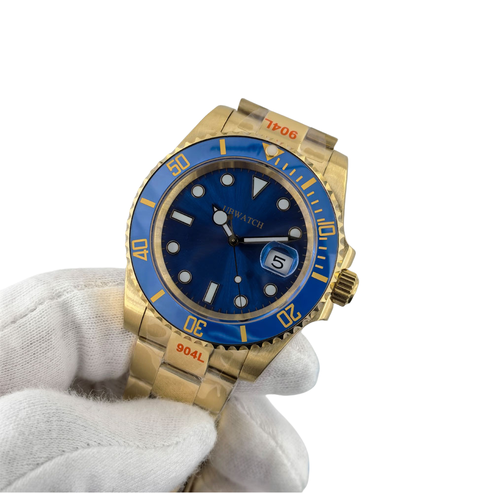 Luminous Mens Wristwatches 41MM Automatic Movement Gentlemens Watches Elegant Time-Travel ST9