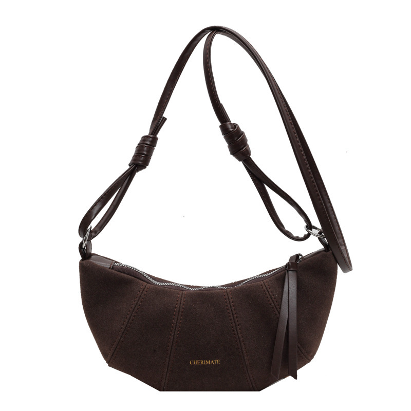 2025S Designer Women S Bag Autumn New Women S Versatile Light Luxury Simple Bull Horn Bag Fashion Single Shoulder Crossbody Bag