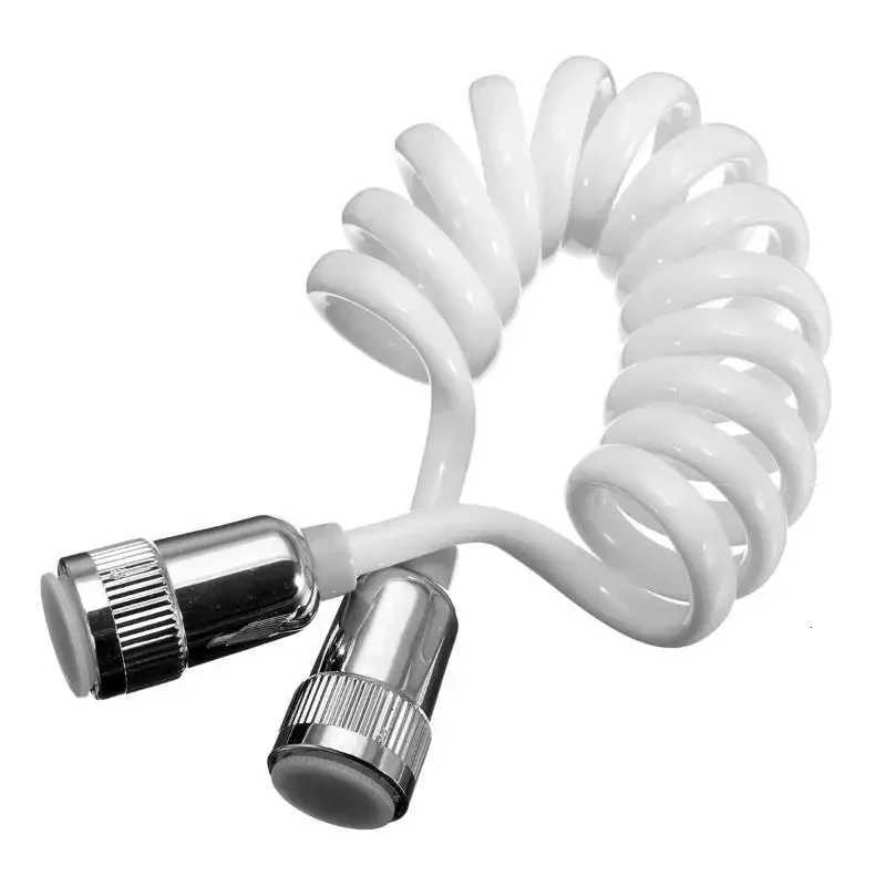 15/2m ABS Telephone Line Style Spring ible Shower Hose Water Plumbing Toilet Bidet Sprayer Gun Connect Pipe Y251107