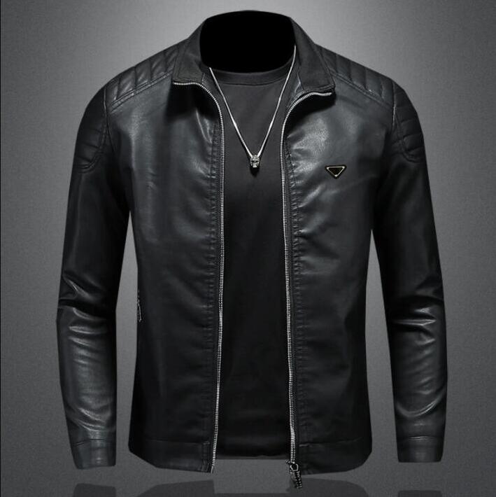 New fall Men's fashion leather pu zipper Motorcycle Causal blue Coat Mens Moto Biker 4XL top leisure spring outwear coats jacket men jackets